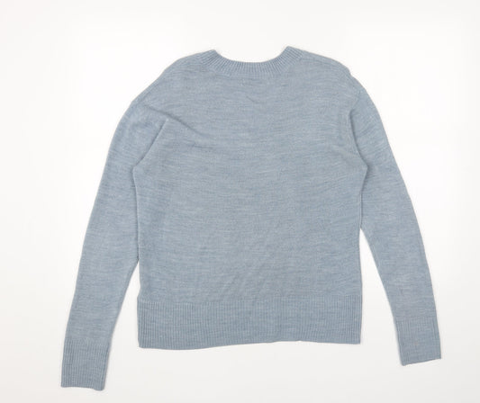 Womens UK Size 12 Marks and Spencer Blue Pullover Jumper