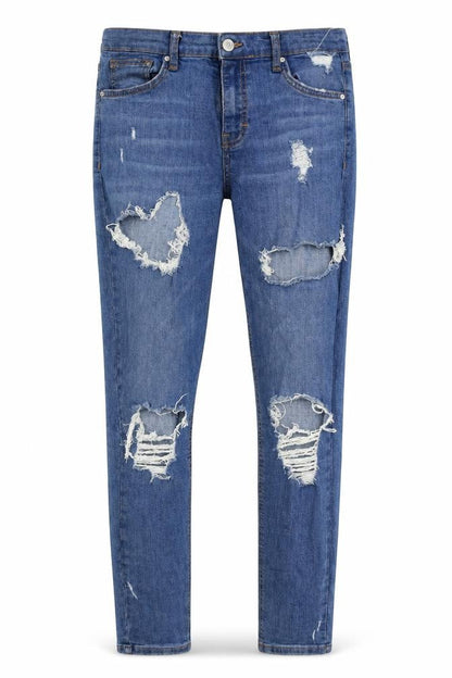 Womens UK Size 30 in Topshop Regular Fit Skinny Blue Jeans