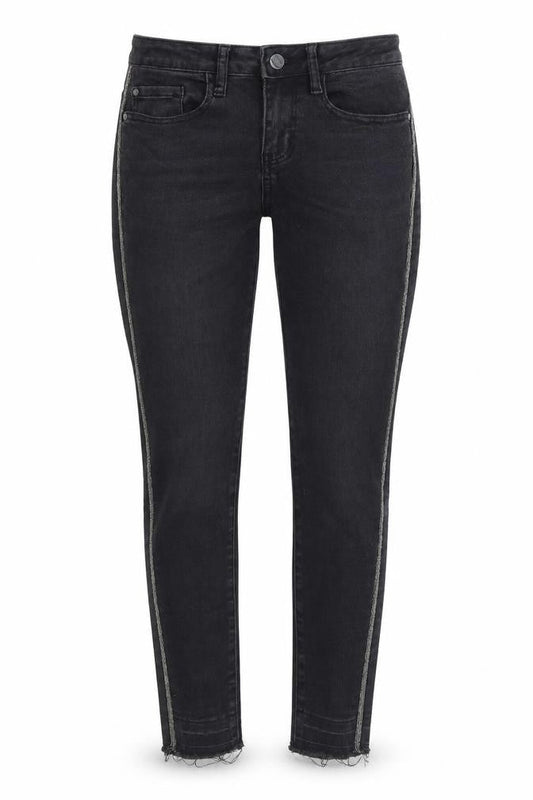 Nine Womens Black Cotton Skinny Jeans Size 6 Regular Zip