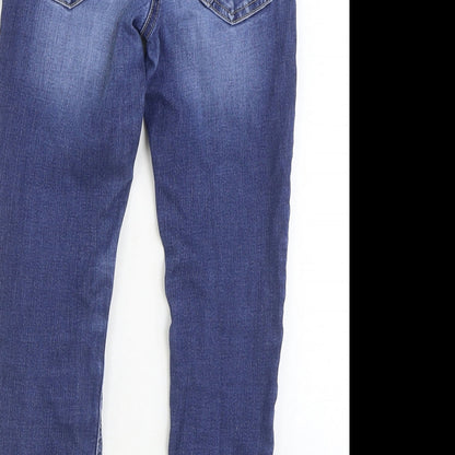 NEXT Boys Blue Cotton Skinny Jeans Size 9 Months Regular Pullover