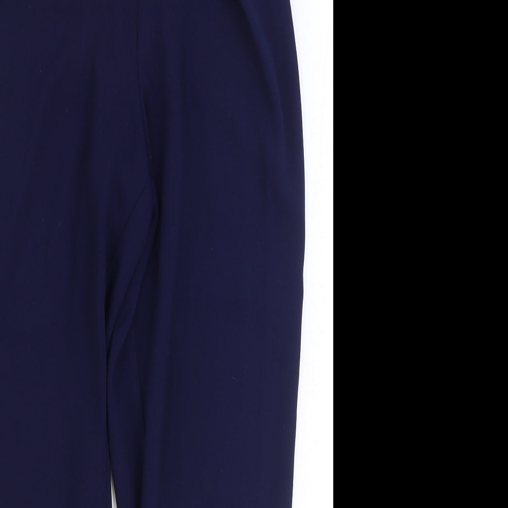 Womens UK Size 10 Dorothy Perkins Regular Fit  Blue Trousers