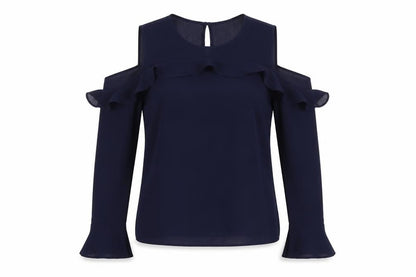 Womens UK Size 8 Atmosphere Blue Basic Blouse