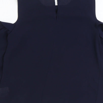 Womens UK Size 8 Atmosphere Blue Basic Blouse