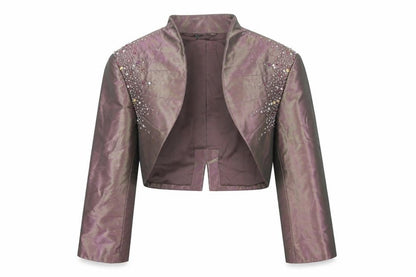 John Charles Womens Purple Jacket Blazer Size S