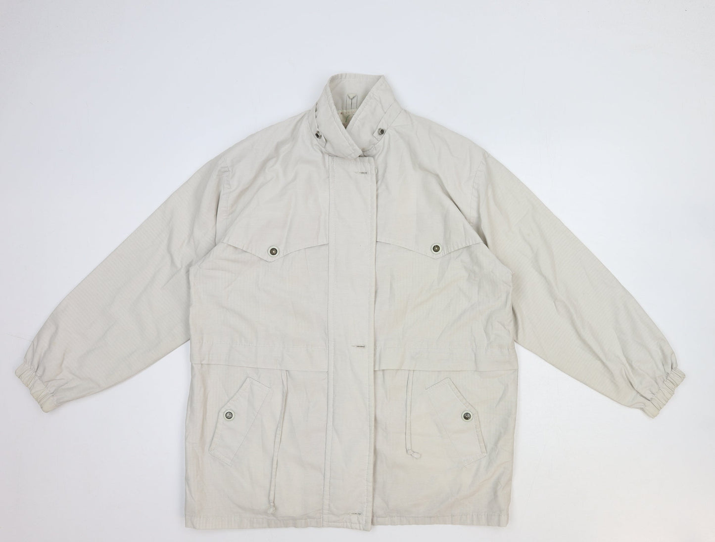 Buccini Womens White Jacket Size 8 Zip