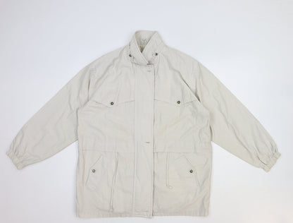 Buccini Womens White Jacket Size 8 Zip