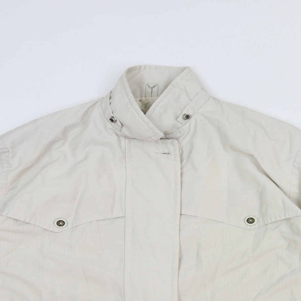Buccini Womens White Jacket Size 8 Zip