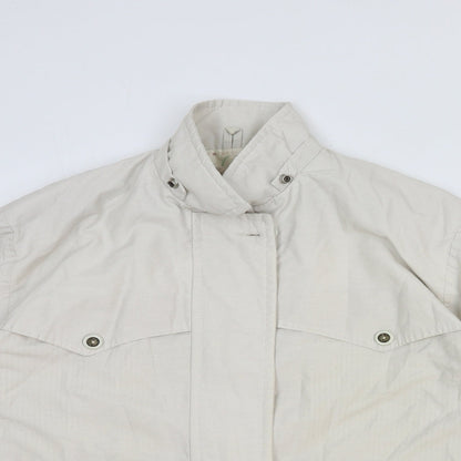 Buccini Womens White Jacket Size 8 Zip