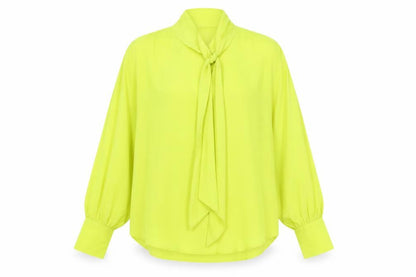 Womens UK Size XS Zara Yellow Basic Blouse