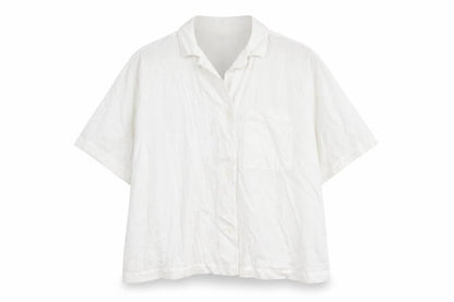 Womens UK Size L H&M White Basic Button-Up