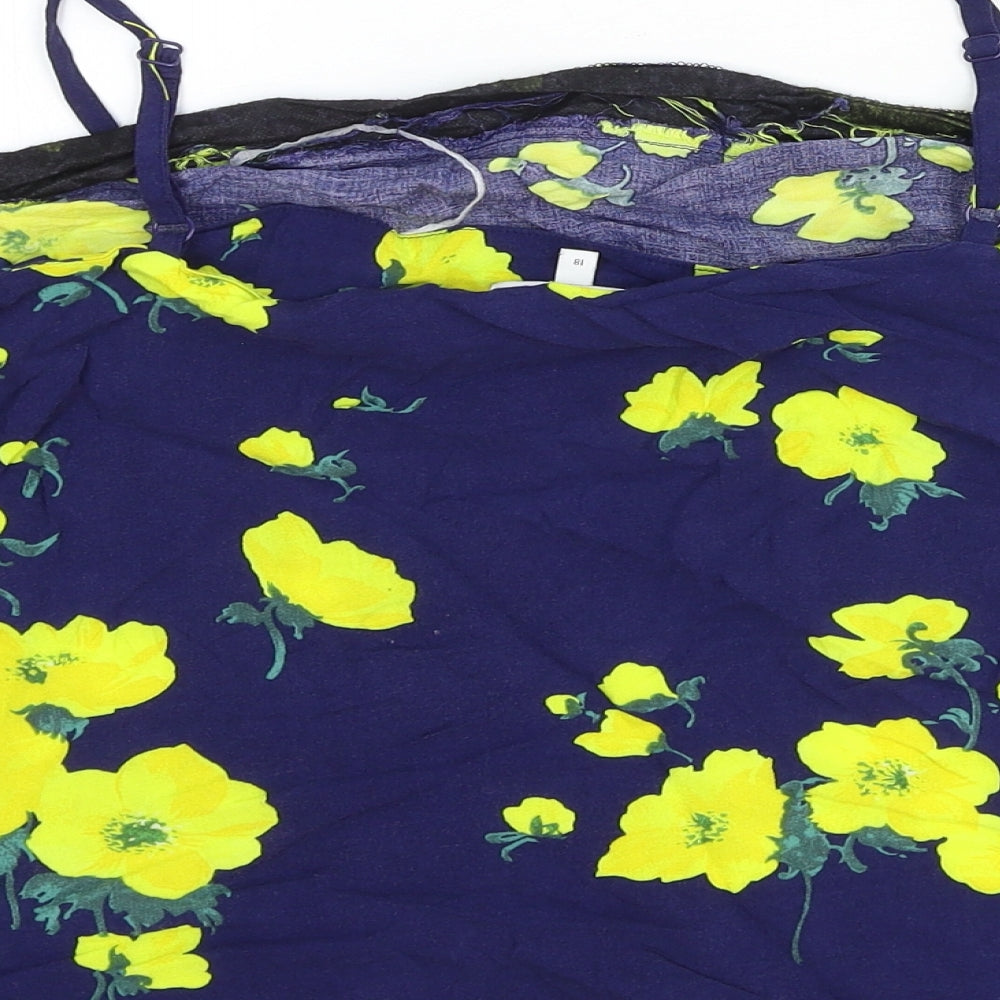 Womens UK Size 18 Warehouse Blue Camisole Tank