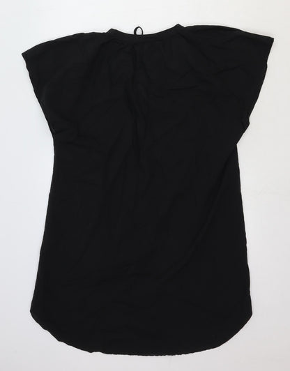 Womens UK Size S H&M Black Tunic T-Shirt