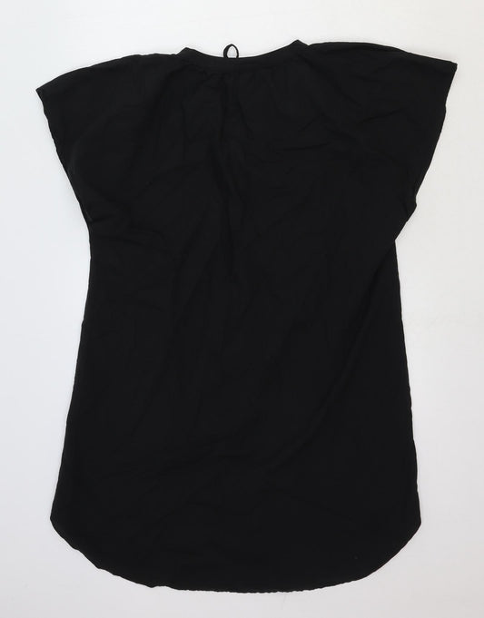 Womens UK Size S H&M Black Tunic T-Shirt
