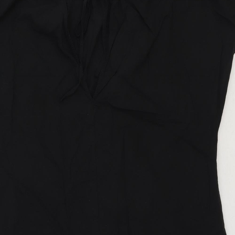 Womens UK Size S H&M Black Tunic T-Shirt