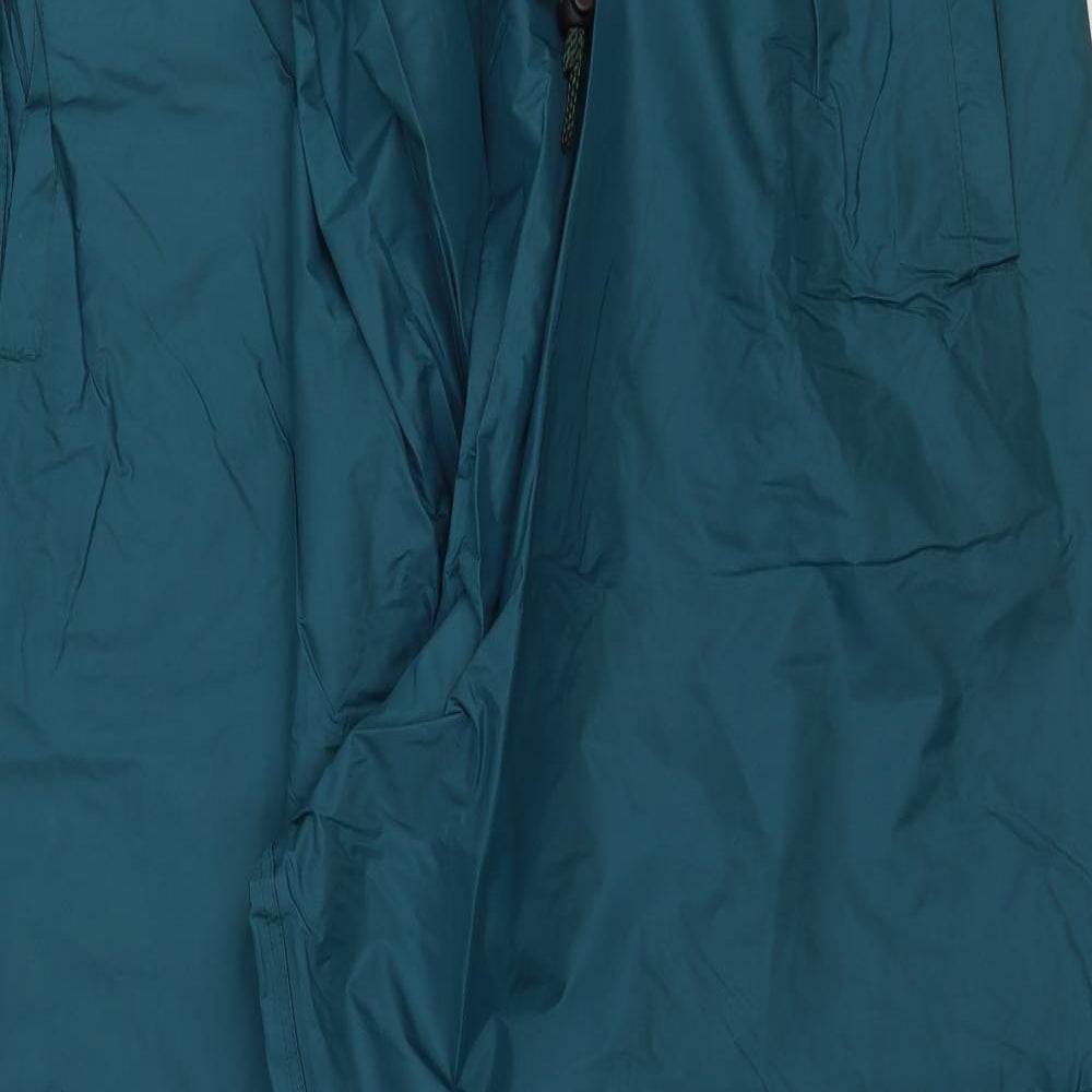 High Country Mens Green Nylon Rain Trousers Trousers Size L Regular Tie