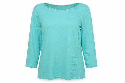 Womens UK Size XL Preworn Green Basic Blouse