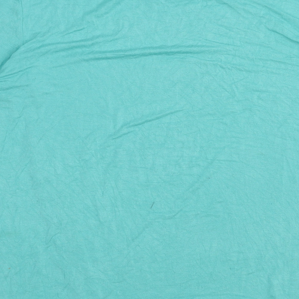Womens UK Size XL Preworn Green Basic Blouse
