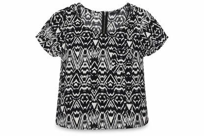 Womens UK Size 12 George Black Basic Blouse