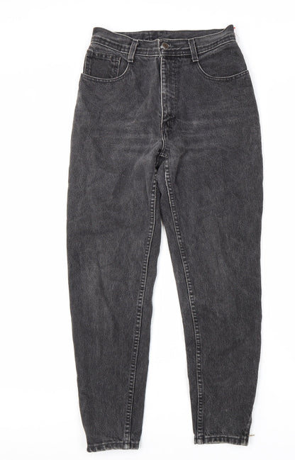 Santana Womens Grey Cotton Tapered Jeans Size 28 L28 in Regular Zip