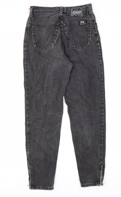 Santana Womens Grey Cotton Tapered Jeans Size 28 L28 in Regular Zip