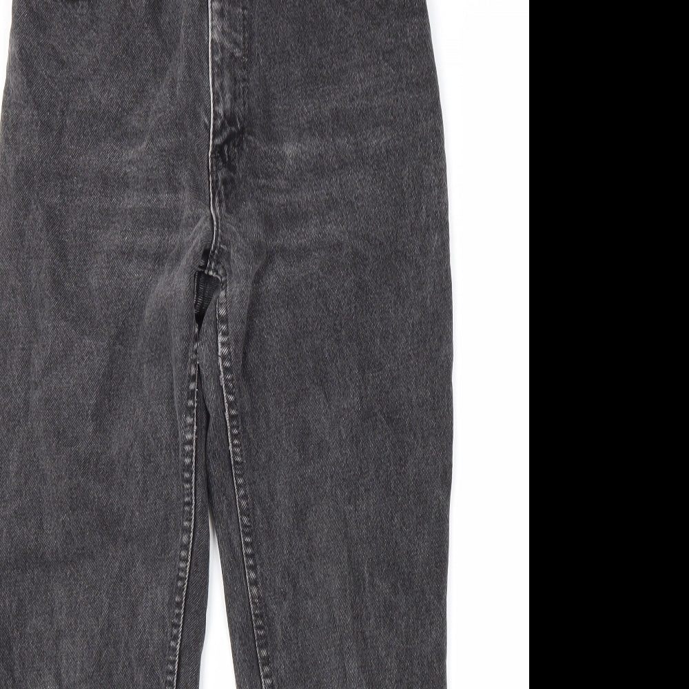 Santana Womens Grey Cotton Tapered Jeans Size 28 L28 in Regular Zip