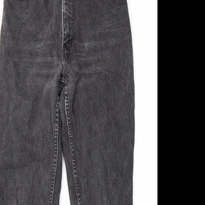 Santana Womens Grey Cotton Tapered Jeans Size 28 L28 in Regular Zip