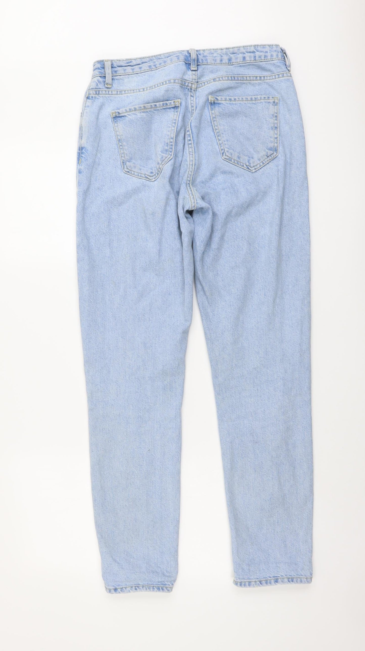 Denim & Co. Womens Blue Cotton Skinny Jeans Size 10 L30 in Regular Button