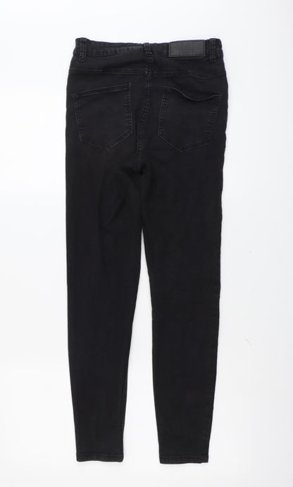 Noisy may Womens Grey Cotton Skinny Jeans Size 28 in L28 in Regular Button