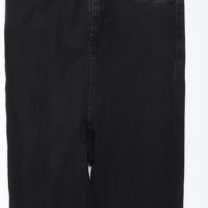 Noisy may Womens Grey Cotton Skinny Jeans Size 28 in L28 in Regular Button