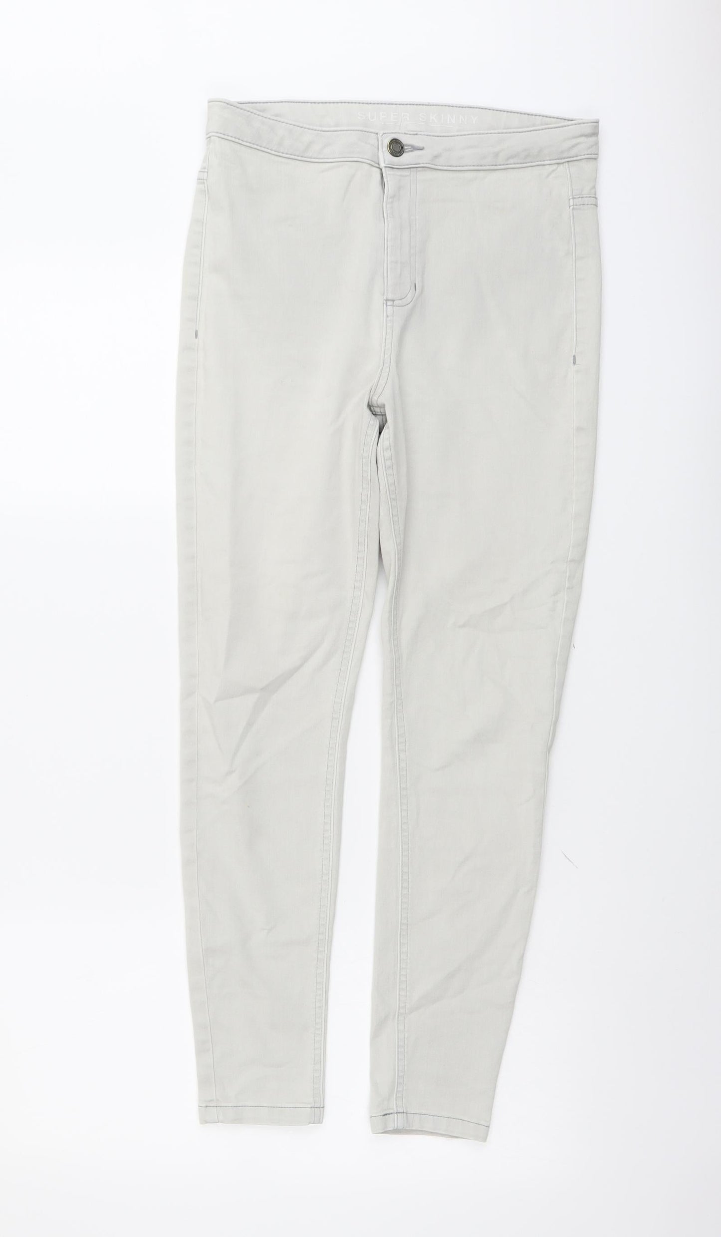 Womens UK Size 12 Marks and Spencer Regular Fit Skinny Beige Jeans
