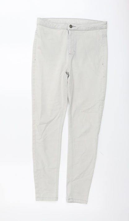 Womens UK Size 12 Marks and Spencer Regular Fit Skinny Beige Jeans