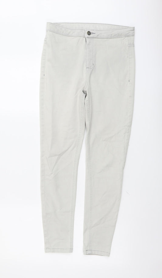 Womens UK Size 12 Marks and Spencer Regular Fit Skinny Beige Jeans