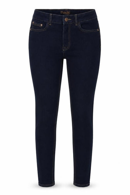 Marks and Spencer Womens Blue Cotton Skinny Jeans Size 26 in L28 in Regular Button