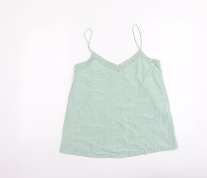 Womens UK Size 10 Marks and Spencer Green Camisole Tank