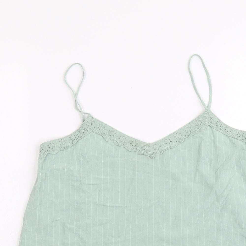 Womens UK Size 10 Marks and Spencer Green Camisole Tank