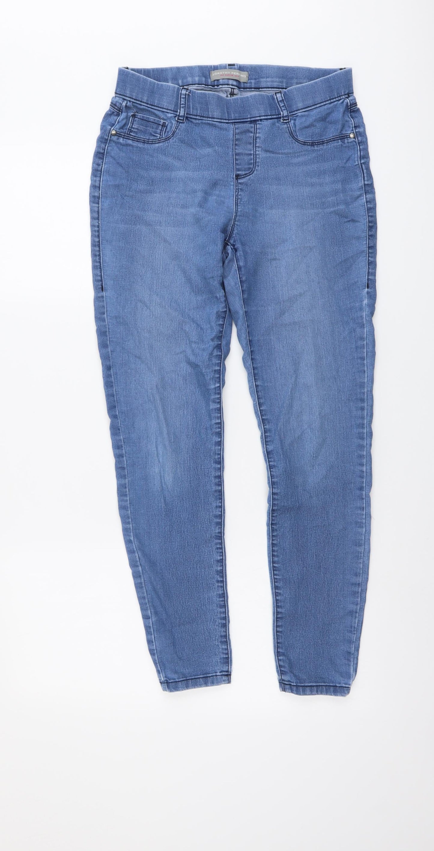 Dorothy Perkins Womens Blue Cotton Jegging Jeans Size 8 L27 in Regular