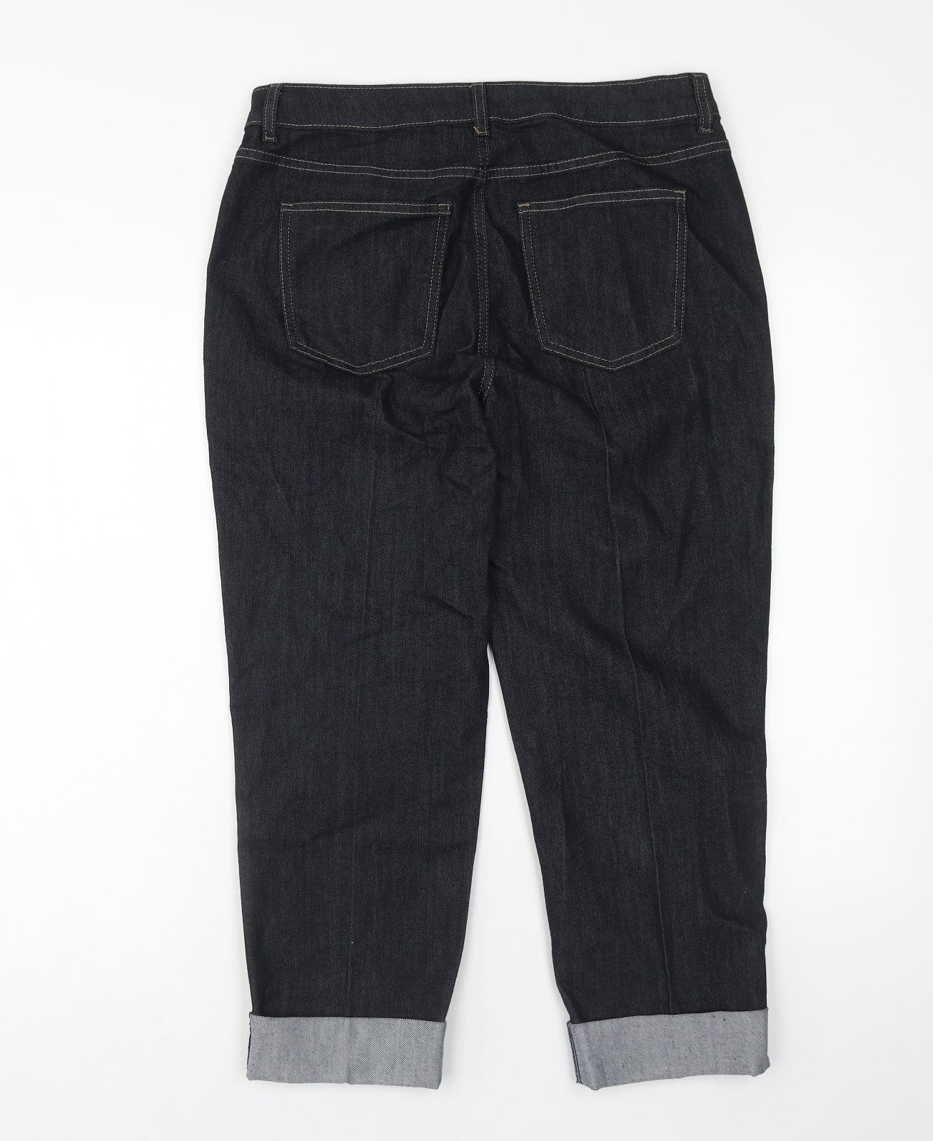 Womens UK Size 14 Marks and Spencer Regular Fit Straight Blue Jeans