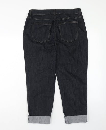 Womens UK Size 14 Marks and Spencer Regular Fit Straight Blue Jeans