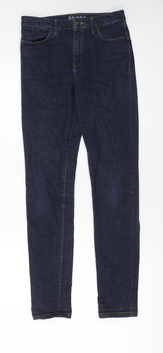 Womens UK Size 10 Marks and Spencer Regular Fit Skinny Blue Jeans