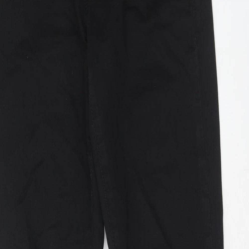 Topshop Womens Black Cotton Skinny Jeans Size 28 in L32 in Regular Zip