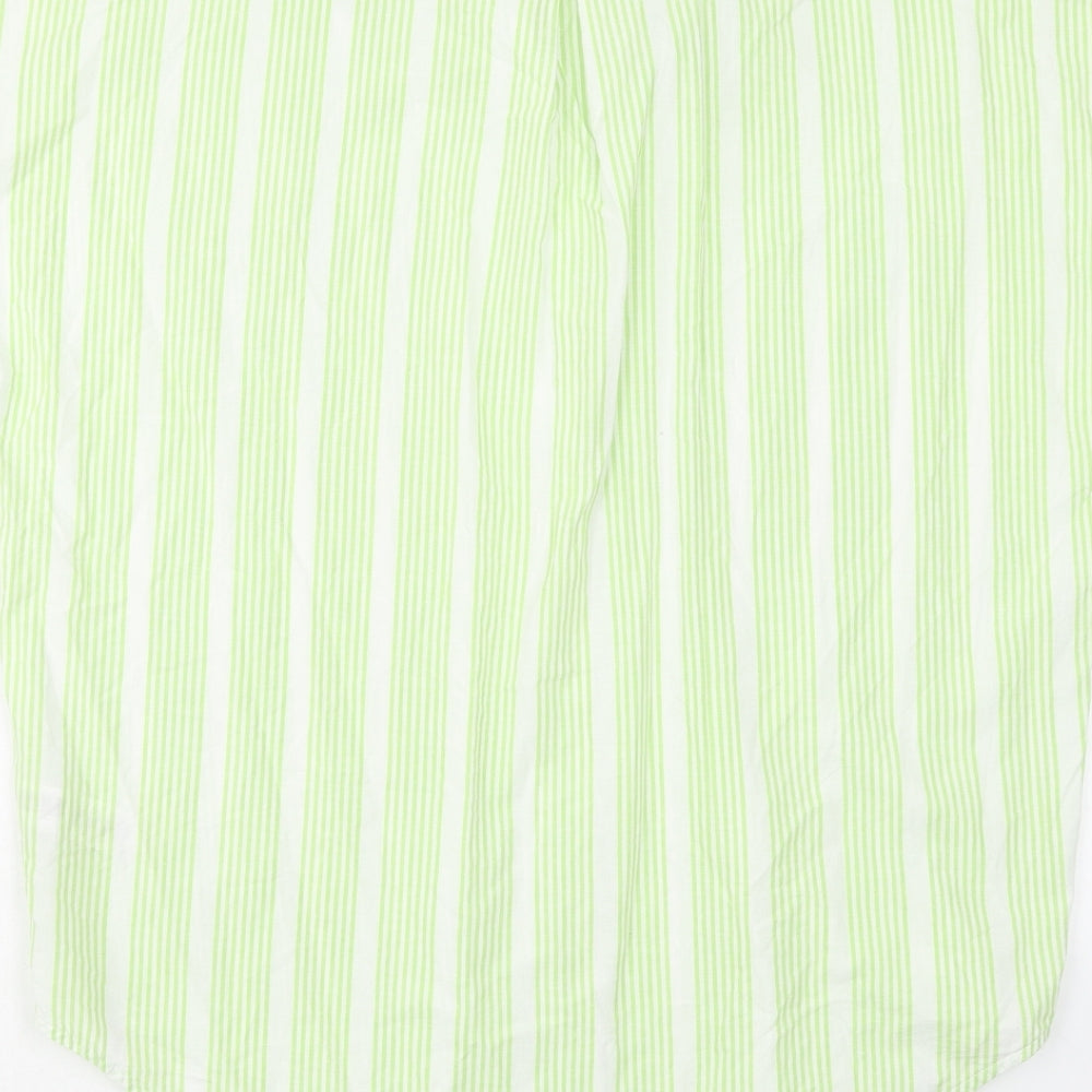 Womens UK Size S NEXT Green Basic Button-Up