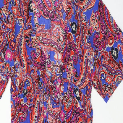 Womens UK Size 8 NEXT Multicoloured Kimono Blouse