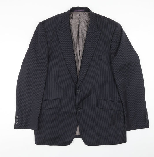 Mens UK Size 44 Marks and Spencer Regular Blue Suit Jacket