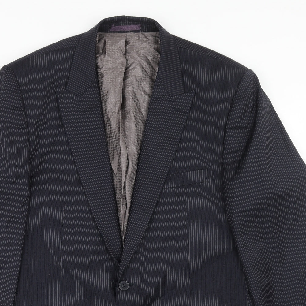 Mens UK Size 44 Marks and Spencer Regular Blue Suit Jacket
