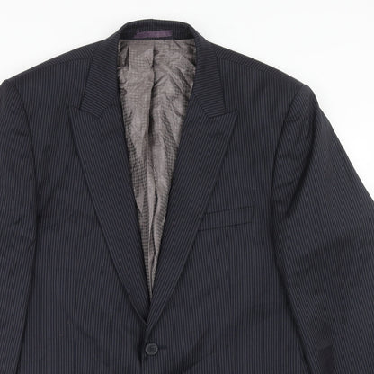 Mens UK Size 44 Marks and Spencer Regular Blue Suit Jacket