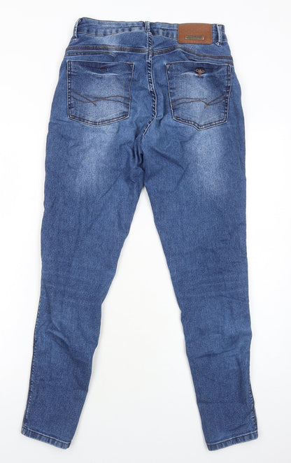 Max Denim Womens Blue Cotton Skinny Jeans Size 12 Regular Zip