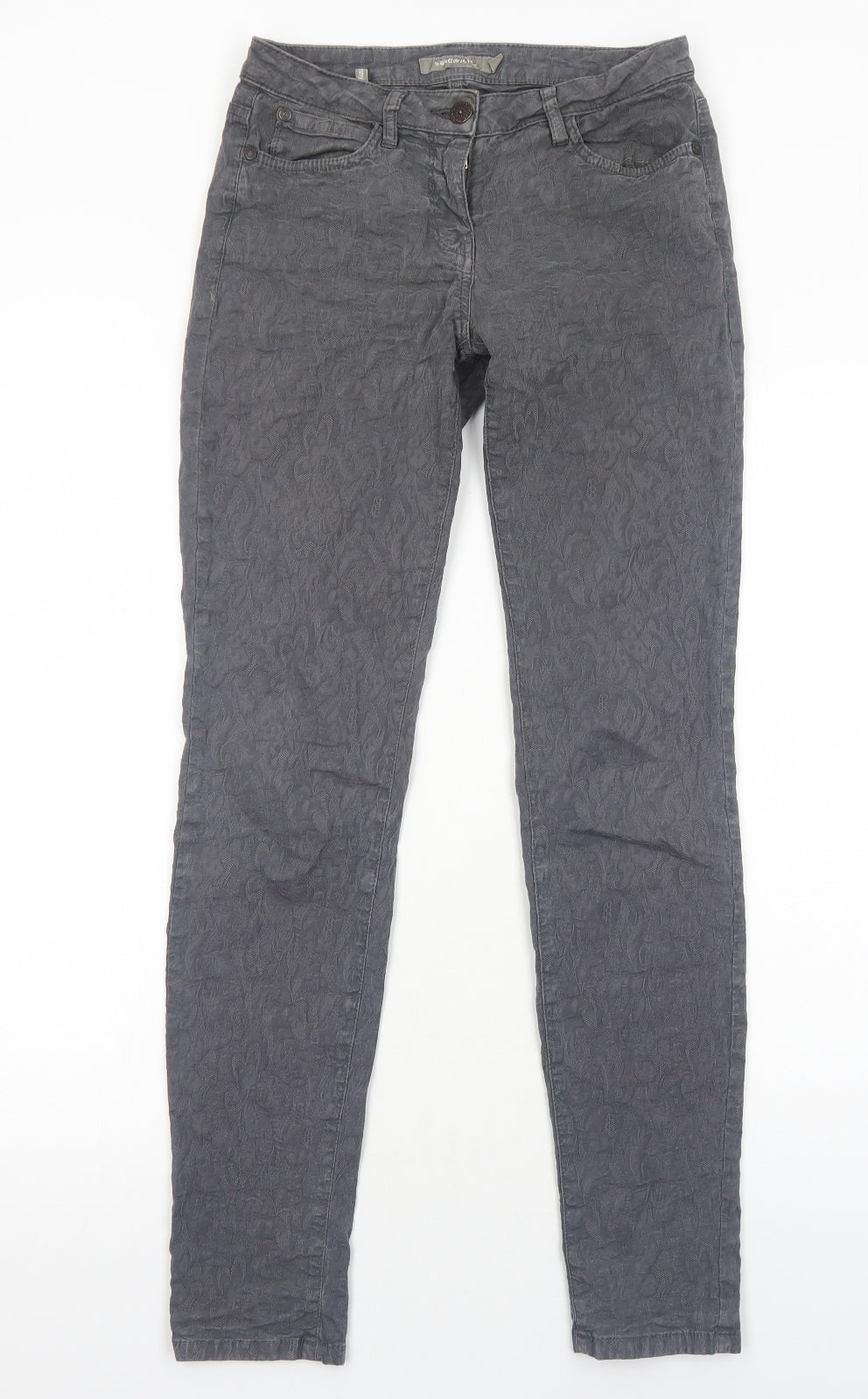 Sandwich Womens Grey Cotton Skinny Jeans Size 6 Regular Zip