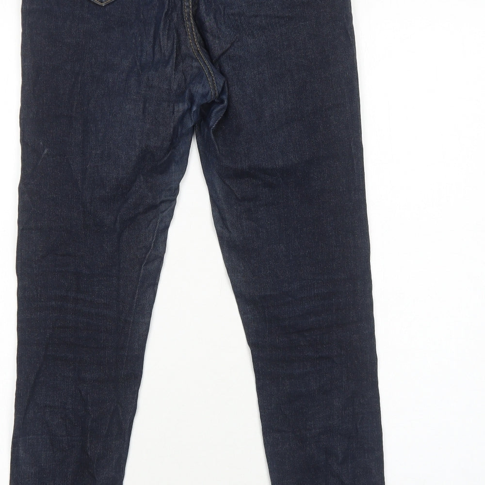 someday Womens Blue Cotton Skinny Jeans Size 12 Regular Zip