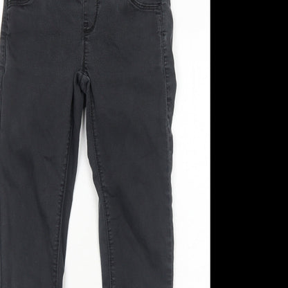 Topshop Womens Black Cotton Jegging Jeans Size 8 Regular