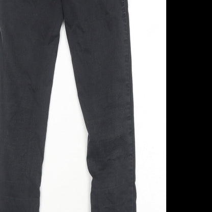 Topshop Womens Black Cotton Jegging Jeans Size 8 Regular